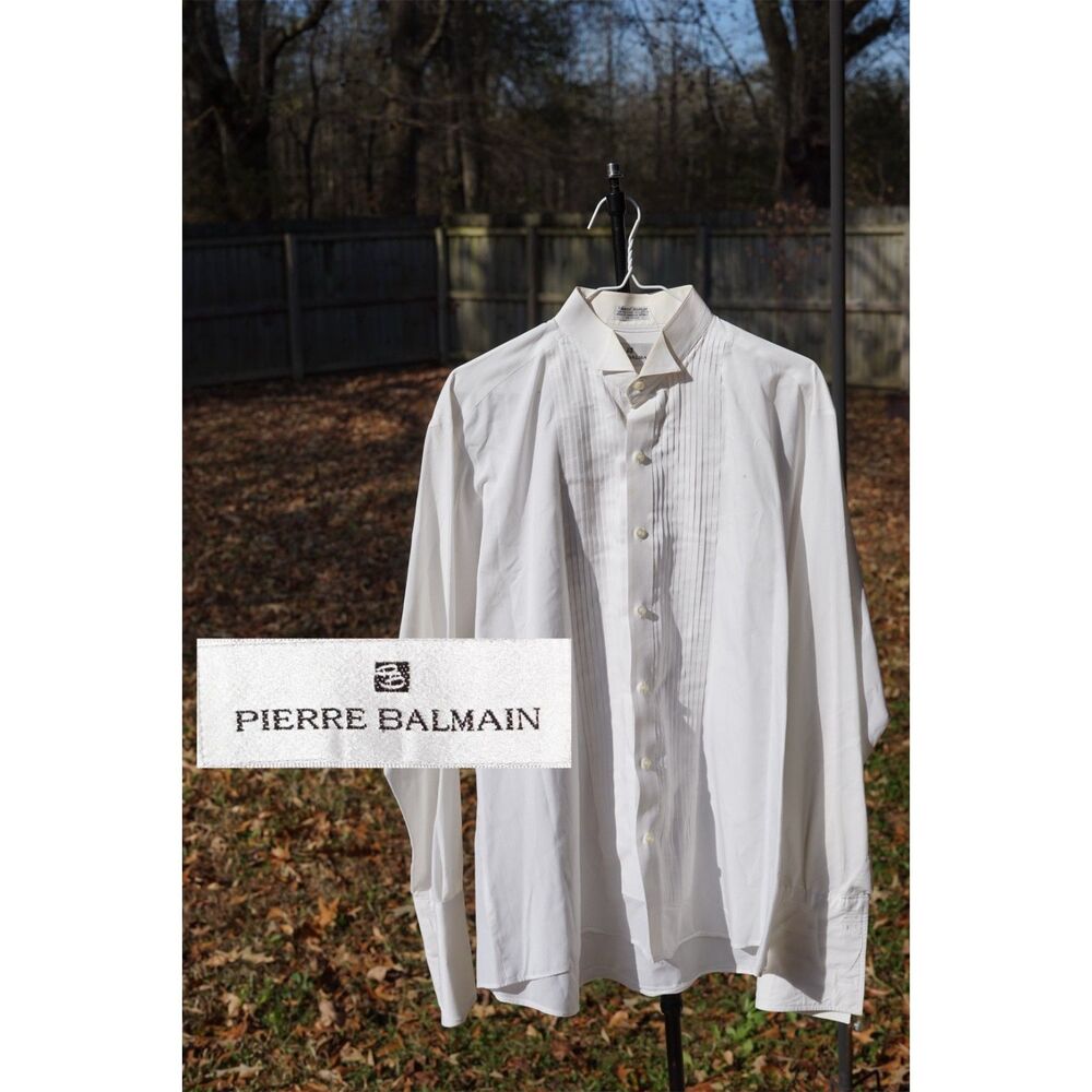 Pierre Balmain Tuxedo Button-Up - image 1
